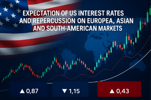 💹 Expectativa de Juros nos EUA e Repercussão nos Mercados Europeu, Asiático e Sul‑Americano