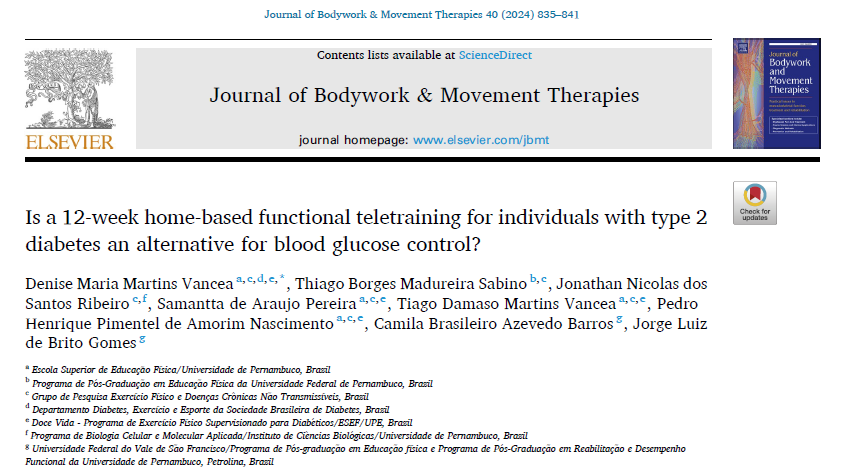 Tele-exercício: uma alternativa eficiente para controlar a glicemia em diabéticos tipo 2