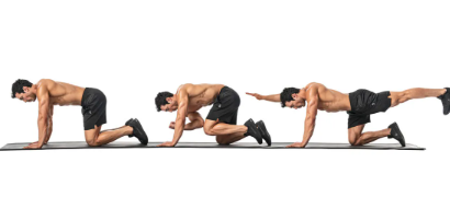 🏋️ Kneeling Superman With Cross-Body Crunch: força e estabilidade para a região lombar