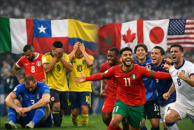 ⚽ Copa do Mundo: gigantes fora, novatos em ascensão